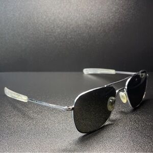 Classic Randolph Eng. R/E USA AF125 Silver Aviator Sunglasses ME 58mm